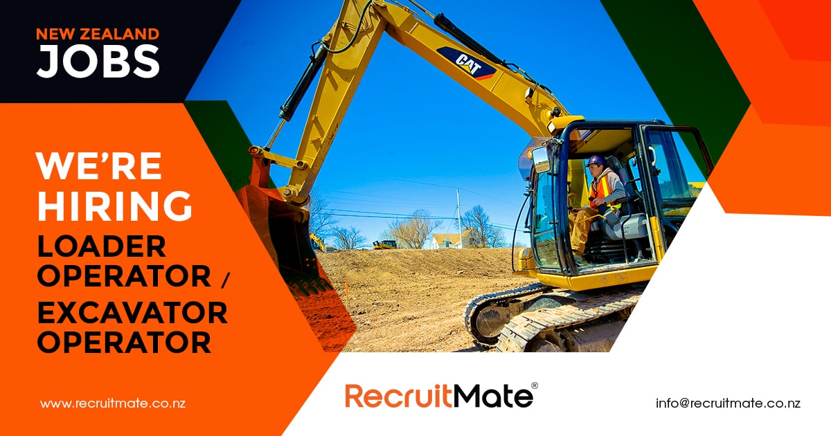 Loader Operator Excavator Operator Dump Truck Driver Nz Jobs 8071